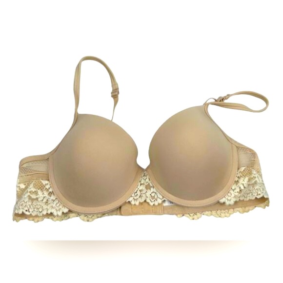 Wacoal 75891 Push Up Bra Lace Natural 34 AA 34AA Ideal First Bralette Petite - Picture 1 of 2